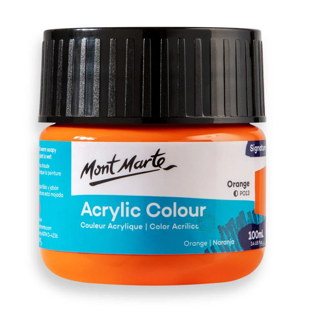 Acrylic Colour Paint Signature 100mL – Orange