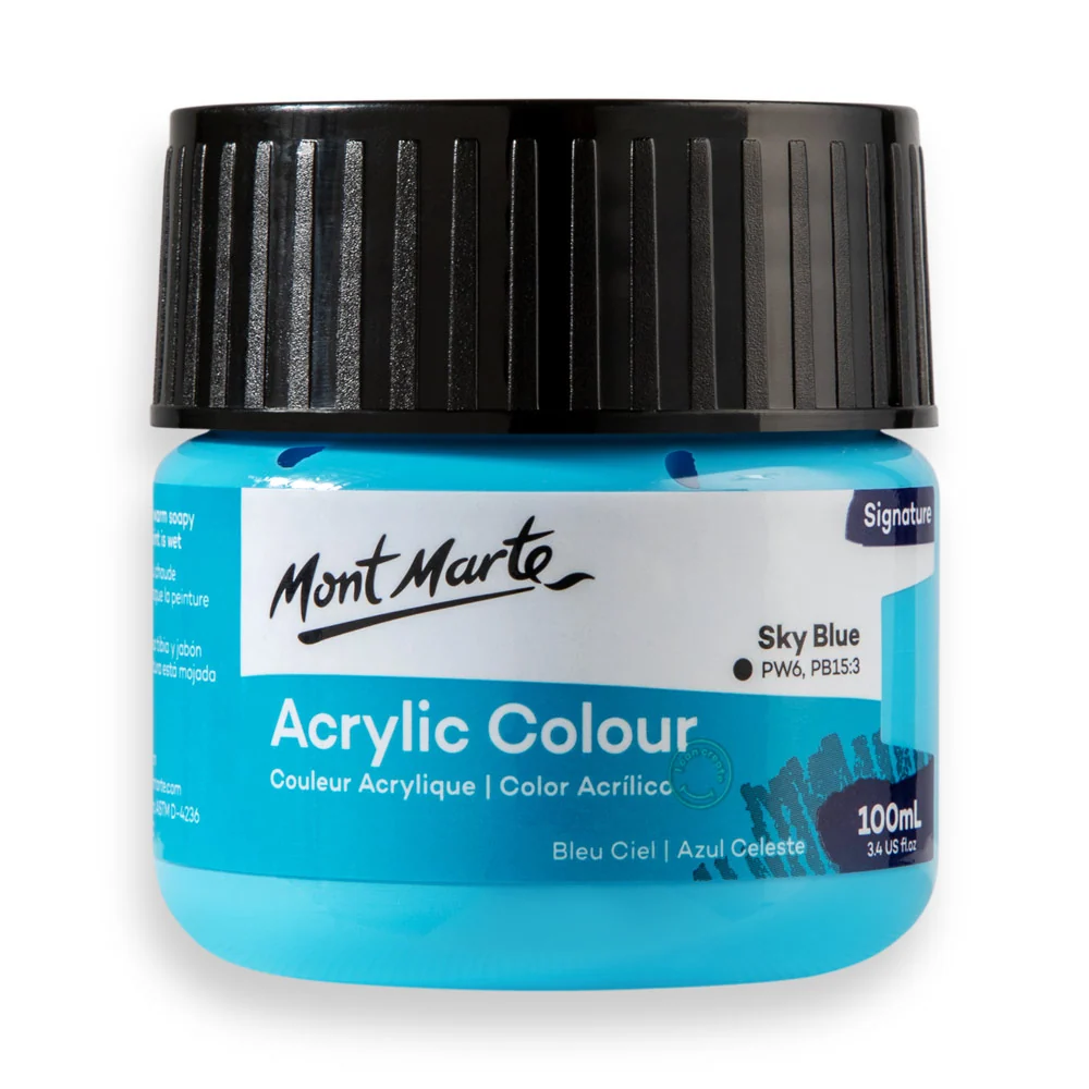 Acrylic Colour Paint Signature 100mL – Sky Blue