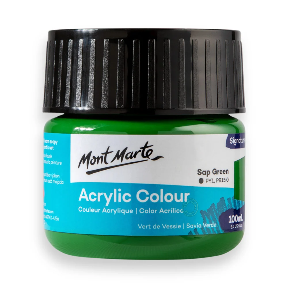 Signature Acrylic Colour Paint 100ml – Sap Green