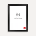 Photo Picture Frame Black A4